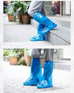 Cubrebotas Desechables Unisex <span class=keywords><strong>de</strong></span> Plástico Grueso Azul, Impermeables, <span class=keywords><strong>de</strong></span> Seguridad, Resistentes al Desgaste, <span class=keywords><strong>para</strong></span> Todas las Estaciones, Tipo Tubo, Fáciles <span class=keywords><strong>de</strong></span> Poner - Product Image 3