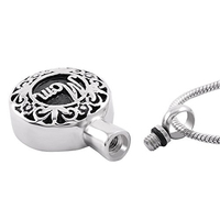 Colgante de Joyería de Cremación para Mamá, Hecho a Mano, Moderno, Redondo, Seguro, Duradero, Impermeable, de Acero Inoxidable Plateado, para Unisex