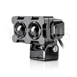 TAOCHIS 2 lentilles 12-80V BI LED projecteur lentille 3000k 6000k blanc + jaune phares de voiture rénovation de camion article voiture auto moto - Product Image 1