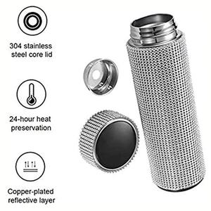 स्टेनलेस स्टील ब्रेज़्ड बीकर Blinged कप नई Bling पानी की बोतलें 500Ml थर्मस कप Bling Tumblers - Product Image 3