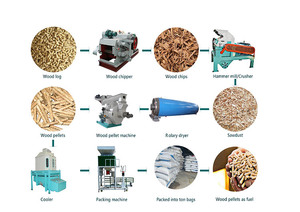 Ligne de production complète de granulés de sciure de bois de haute qualité 1-2 T/h CE / Ligne de production de granulés de combustible biomasse - Product Image 6
