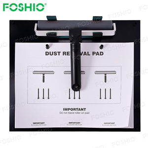 Foshio, rodillo de vidrio montado en la pared personalizado, aplicación de <span class=keywords><strong>vinilo</strong></span>, herramienta de tinte de ventana, juego de rodillos a prueba de polvo de 8 pulgadas con almohadilla pegajosa - Product Image 1
