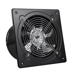 Ventilador de Extracción Axial de 16 Pulgadas en Acero Inoxidable Blanco y Negro, Silencioso, para Cocina, con Cubierta Protectora - Product Image 2