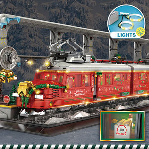 Set di Costruzioni per Bambini, Stazione Ferroviaria Natalizia con Luci LED, 2822 Pezzi, Giocattolo Puzzle per Ragazzi e Ragazze - Product Image 6