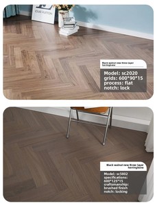Plancher en vinyle SPC à emboîtement, résistant à l'usure, antidérapant, imperméable, en chêne rouge <span class=keywords><strong>blanc</strong></span> européen, directement de l'usine - Product Image 4
