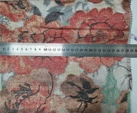 Kain Jacquard Brokat Bunga Metalik Poliester 100% Dua Sisi 203gsm, Kain Ringan untuk Gaun Pengantin dan Pakaian Anak Perempuan