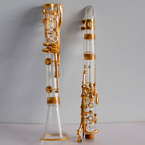 Tasti trasparenti placcati oro Bb clarinetto | Ideale per musicisti avanzati e performance di Band - Product Image 3