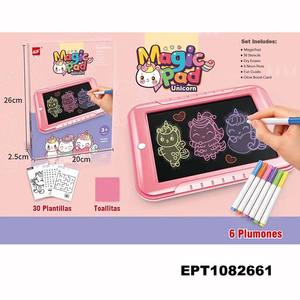 Promosi mainan boneka menyala dalam gelap papan gambar menyala dalam gelap dengan bantalan lampu Tablet tulis Lcd untuk anak-anak ajaib lukisan - Product Image 5