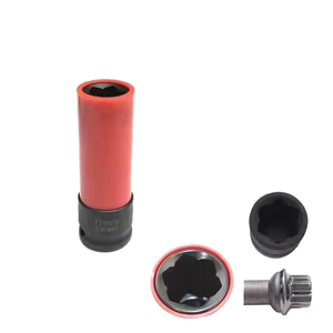 Pour <span class=keywords><strong>mercedes</strong></span>-benz Auto modifié en acier moyeu de roue vis outils à douille anti-vol clé enlèvement des vis et des écrous - Product Image 2