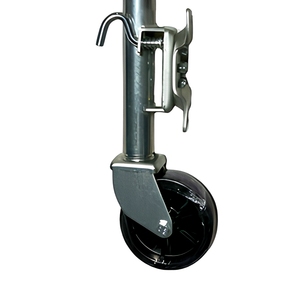 Roue de remorque robuste XTC004PJ, roue en caoutchouc massif de 8 pouces, cric pivotant pour remorque de bateau et utilitaire - Product Image 4