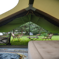 Tente de toit monocouche de 6,3 m² pour toutes les saisons, tente de camping gonflable grande taille, imperméable et pare-soleil pour l'extérieur
