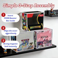 Prix d'usine – Boîte de présentation moderne et portable en acrylique transparent pour cartes Elite Trainer – Étui épaissi pour paquets de boosters TCG Pokémon ETB