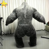 Funtoys Costume de Mascotte Gonflable Gorille Singe 2/2.6/3m King Kong Personnalisé Anime Cosplay Mascotte Robe Fantaisie Carnaval pour Adulte