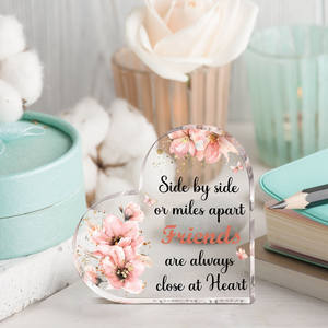 1 recuerdo de corazón de acrílico para amigos/ Hermanas: regalo perfecto para el Día de San Valentín y <span class=keywords><strong>cumpleaños</strong></span> - Product Image 1