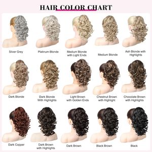 Extension de <span class=keywords><strong>cheveux</strong></span> en queue de cheval de 12 pouces, classique, bouclée lâche, ondulée, pince à <span class=keywords><strong>cheveux</strong></span>, ajustement sécurisé, extensions de <span class=keywords><strong>cheveux</strong></span> chinoises, postiches pour femmes, blond foncé - Product Image 5