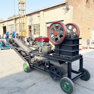 Hot bán tùy chỉnh PE 200x300 di động <span class=keywords><strong>mini</strong></span> đá Máy nghiền hàm với động cơ diesel cho sỏi - Product Image 4