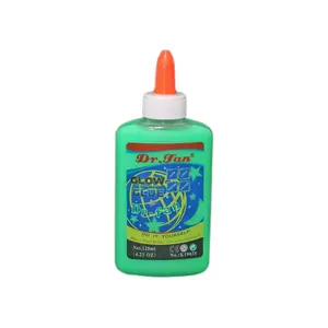 中国供应商drfan 120毫升pva glow in the dark glue for make slime kit