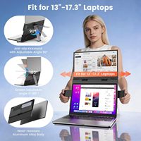 Moniteur portable 14 pouces IPS 1080P FHD LCD, extension d'écran double pour ordinateur portable, haut-parleurs intégrés, Plug-and-Play pour ordinateurs portables de 13 à 17,3 pouces