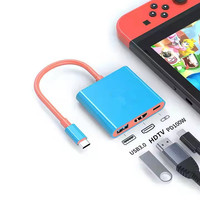 Meilleure vente personnalisation d'usine prix attractif USB C vers HDTV 4K USB3.0 PD 3 en 1 Hub Type C adaptateur