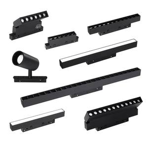 Proveedor led cob color luz de pista ajustable Tienda Luz de enfoque Riel magnético montado 6W 12W 18W 20W 24W 30W 40W LED Luz de pista - Product Image 5