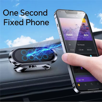 Support de téléphone magnétique pliable pour voiture, support de tableau de bord, support magnétique pour grille d'aération, compatible avec GPS, compatible avec iPhone