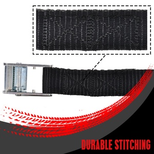 Sangle de fixation à boucle à came en zinc argenté renforcée de haute performance fiable de 25 mm pour le transport de kayak et de planche de surf - Product Image 2