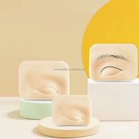 Peau artificielle en silicone 3D pour la pratique des sourcils et du maquillage des yeux, idéale pour les salons de maquillage permanent et de tatouage