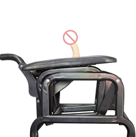Chaise sexuelle à bascule manuelle avec dispositif de poussée, jouet sexuel pour femmes avec ventouse vibrante pour masturbation pénienne, pénétrateur silencieux