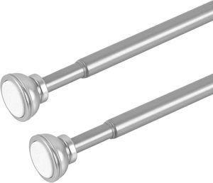 Varilla de Acero Inoxidable Ajustable por Tensión para Armarios y Cortinas de Ducha, con Junta Giratoria sin Perforación, Versátil, Venta al por Mayor de Fábrica - Product Image 1