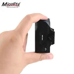 Compact Rail Mounted Tactical Flashlight Aluminum Made 500 High Lumens Magnetic Rechargeable
