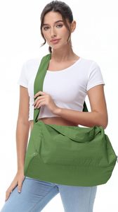 Bolsa Deportiva Unisex Pequeña con Compartimento para Zapatos y Bolsillo Impermeable, Bolsa <span class=keywords><strong>de</strong></span> Viaje Ligera <span class=keywords><strong>de</strong></span> Poliéster para Gimnasio, Yoga, Pilates, Natación - Product Image 5