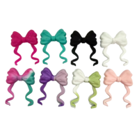 Perles en silicone 3D en forme de nœud à pompon, perles focales irrégulières, breloques pour stylos, accessoires de bricolage, bijoux perlés, jouets sociaux pour filles