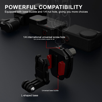Accessoires pour caméra sportive Go Pro pour casque de moto, clip de mentonnière, support pare-brise pour GoPro Hero12 11 10 10 9 Insta360 X3 X4.