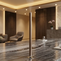 Diffuseur d'arômes professionnel en alliage d'aluminium, sans eau, contrôlé par application, avec nébuliseur vertical LED grande capacité, pour la vente en gros