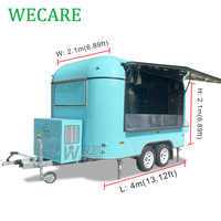 Voiture de restauration rapide mobile Wecare DOT/CE fabrication de camion de nourriture four à pizza remorques avec équipement de cuisine complet foodtruck EU