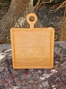 Tabla de Cortar de Madera Gruesa y Resistente, Hecha de Madera de Acacia Natural y Madera de Mango, Diseñada para una Vida Sostenible - Product Image 2