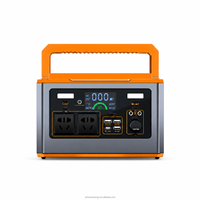 Station d'alimentation portable 500W, batterie LiFePO4, prise universelle, lampe torche, générateur solaire pour la maison, le camping et les situations d'urgence