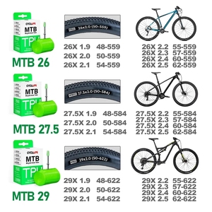 Chambre à air de vélo ultralégère CYCLAMI 26" 27.5" 29 pouces <span class=keywords><strong>VTT</strong></span> en TPU, valve Presta 45mm, super légère - Product Image 3
