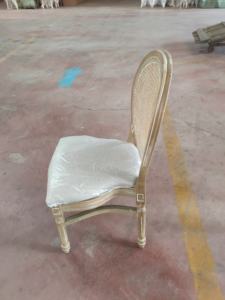 Chaise de salle à manger de <span class=keywords><strong>mariage</strong></span> de rotin en osier de canne empilable en bois de bouleau antique rustique de <span class=keywords><strong>vignoble</strong></span> - Product Image 4