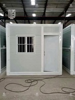 Maisons préfabriquées pliantes extensibles bon marché emballage plat en béton conteneur de stockage dépliable maisons unités pliables portables