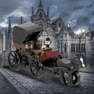 Noble carriage MOC MOOXI MOC5027-bloques de construcción para niños y niñas, juguete de la película DIY