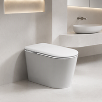 WC intelligent à siphon silencieux avec bidet électrique, siège chauffant, ouverture automatique du couvercle et télécommande