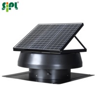 HVAC nouveau produit usine entrepôt centrifuge Eco souffleur d'air 60W à énergie solaire toit Ventilation grenier pignon ventilateurs d'extraction axiaux