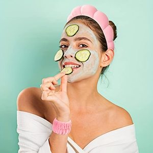 Custom Logo Spa Headband Sponge for Washing Face Clouds Soft Hairband Skincare Makeup Headbands for Women Girls Shower Sports - Product Image 3