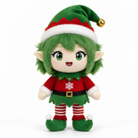 Poupée en peluche Coton Helper Joyeux Noël, jouet doux personnalisé, OEM, vente en gros, cadeau promotionnel, approvisionnement en vrac, cadeau de fête pour enfants, CE