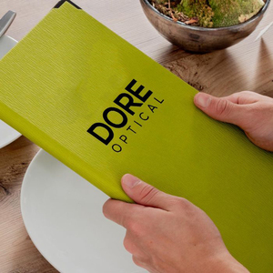 Expédition rapide, durable, porte-menu A4 A5, bande élastique, couverture de menu en cuir pour restaurant, bar - Product Image 1