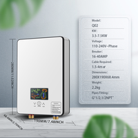 Chauffe-eau électrique instantané intelligent 220V-240V 4500W à température constante stable pour garage et douche d'hôtel