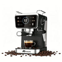 Cafetera Espresso Anbolife de 20 Bares con Portafiltro de 52 mm, Caldera con Calentador de Leche, Compacta, OEM, ODM