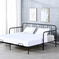 Canapé-lit en fer métallique multifonction, vente en gros