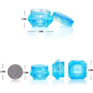 Mini pots cosmétiques vides, petits récipients en plastique pour crème, fard <span class=keywords><strong>à</strong></span> paupières, poudre <span class=keywords><strong>à</strong></span> ongles, bijoux, baumes <span class=keywords><strong>à</strong></span> <span class=keywords><strong>l</strong></span>èvres, toniques - Product Image 3